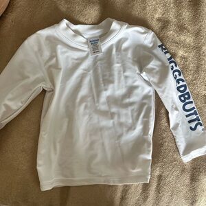 Kids White Swim Trunks and Top